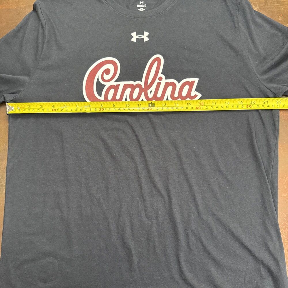 South Carolina Gamecocks Men's Black Under Armour Tee Shirt Large Loose College - Picture 4 of 14